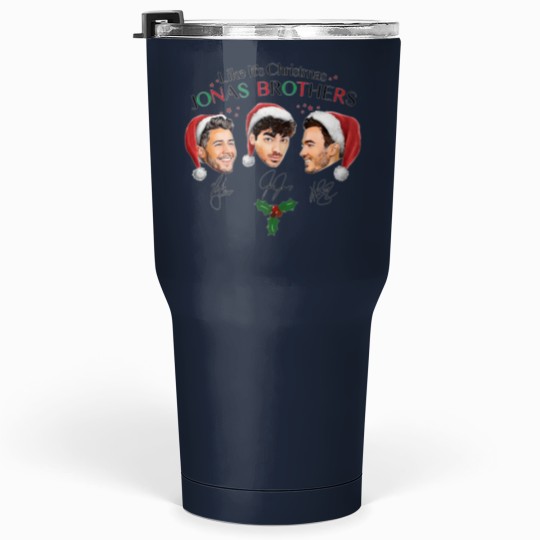Discover Like It's Christmas Jonas Brothers Tumblers 30 Oz, Jonas Brothers Unisex Tumblers 30 Oz