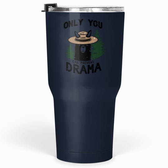 Discover Only You Can Avoid the Drama, Llama Smokey Parody, Llama Super Soft Tumblers 30 Oz