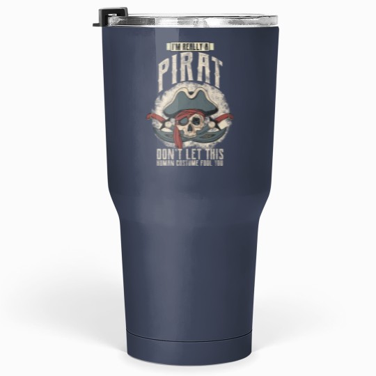 Discover Pirate Costume Jolly Roger Skull Eye Patch Tumblers 30 Oz