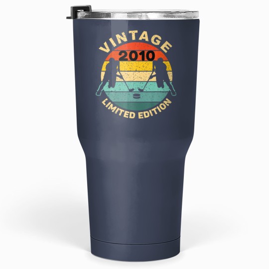 Discover Ice Hockey Vintage 2010 Bday 12Th Birthday Hockey Tumblers 30 Oz