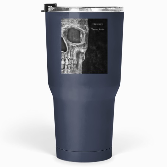 Discover Gothic Skull Head Black And White Tattoo Shop Tumblers 30 Oz