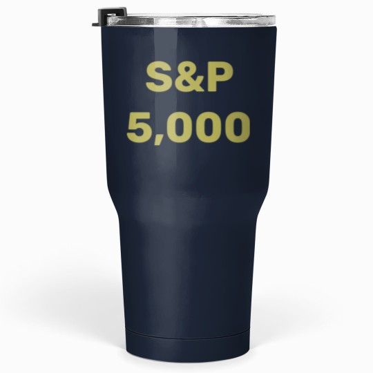 Discover S&P 5,000 Level Stock Market Index Celebration Tumblers 30 Oz