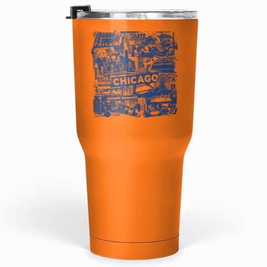 Discover Chicago Windy City Vacation Tumblers 30 Oz