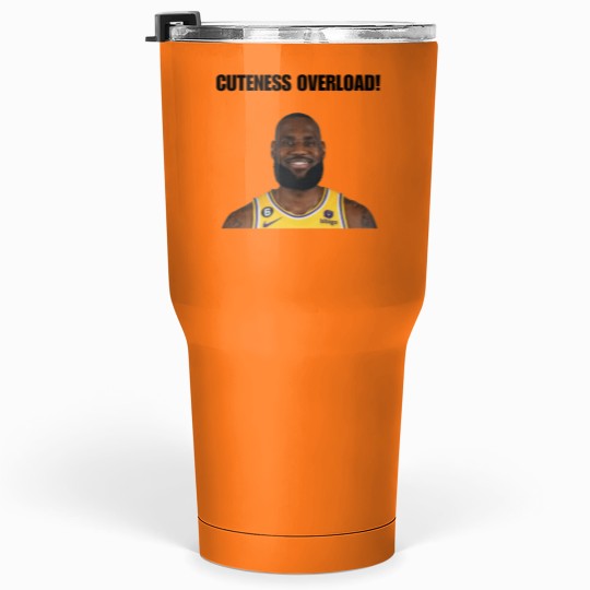 Discover My Glorious King LeBron James Cuteness Overload Tumblers 30 Oz - Perfect for Basketball Fans