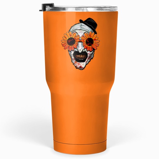 Discover Art The Clown Terrifier 2 Sunflower Sunglasses Classic Tumblers 30 Oz