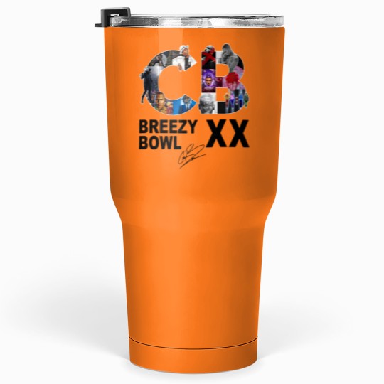 Discover Breezy Bowl XX Tumblers 30 Oz, Chris Brown Breezy Bowl XX Tour Tumblers 30 Oz