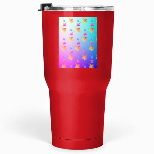 Discover Colorful Turtles Pattern- Tumblers 30 oz