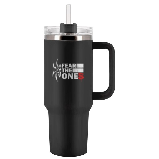 Discover White Graffiti Poster Fear The Ones Tribal Spider Tatoo Logo Tumblers 40 oz With Handle