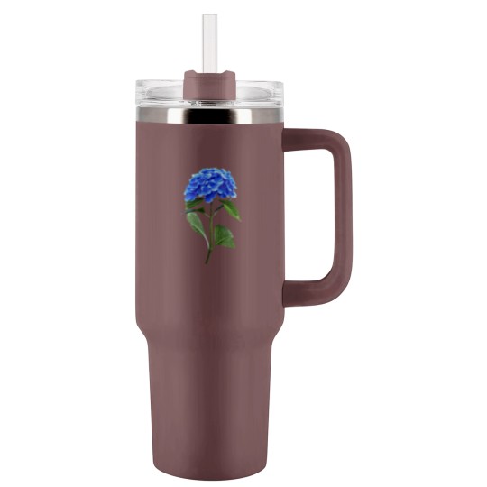 Discover Vivid Blue Hydrangea Tumblers 40 Oz With Handle
