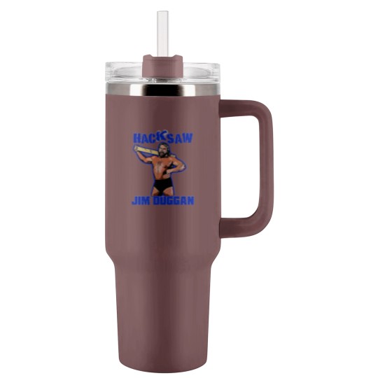 Discover hacksaw jim duggan Tumblers 40 Oz With Handle  wrestling 80s Tumblers 40 Oz With Handle