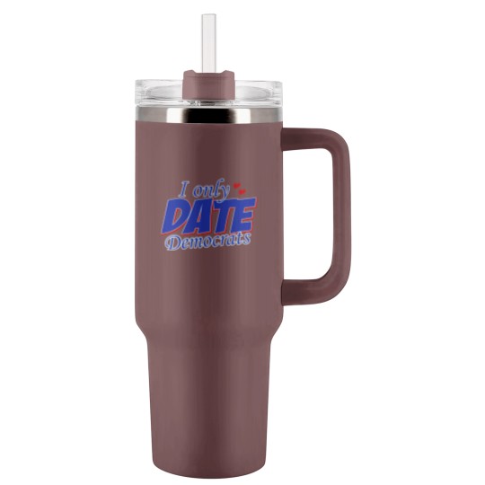 Discover Only Date Democrats Womens Democratic Party T Shir Tumblers 40 Oz With Handle