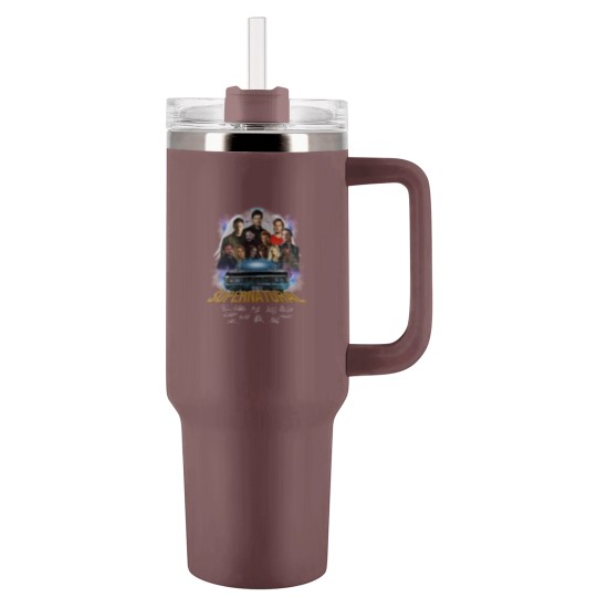 Discover 15 Seasons of Supernatural - Supernatural - Tumblers 40 Oz With Handle