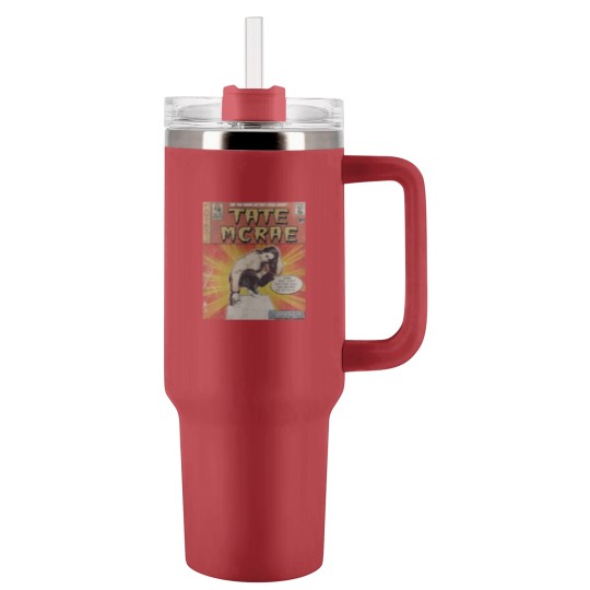 Discover Tate Mcrae Comic Tumblers 40 Oz With Handle, 90S Vintage Merch