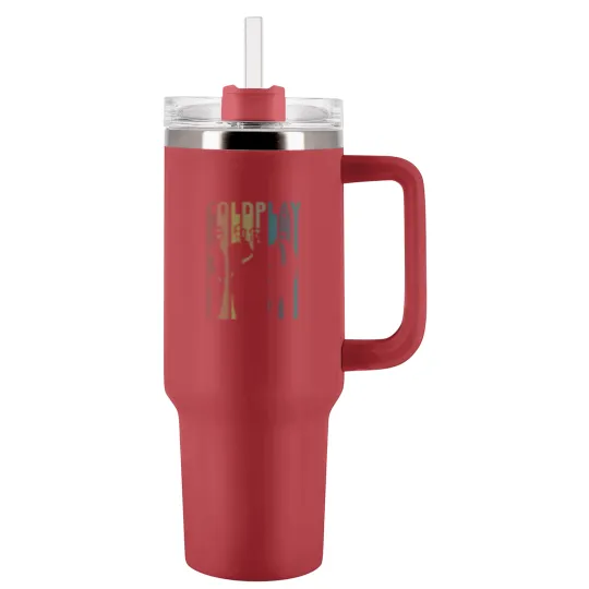 Discover Vintage Retro Coldplay Tumblers 40 Oz With Handle, Vintage Coldplay Tumblers 40 Oz With Handle, Coldplay Gift, Retro Gift Tumblers 40 Oz With Handle