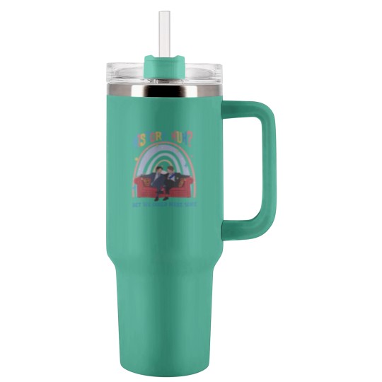 Discover History, Huh? Tumblers 40 Oz With Handle, Red White and Royal Blue