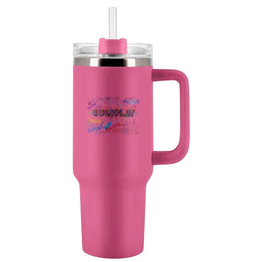 Discover Coldplay World Tour 2023 Tumblers 40 Oz With Handle, Vintage Coldplay Tour Tumblers 40 Oz With Handle