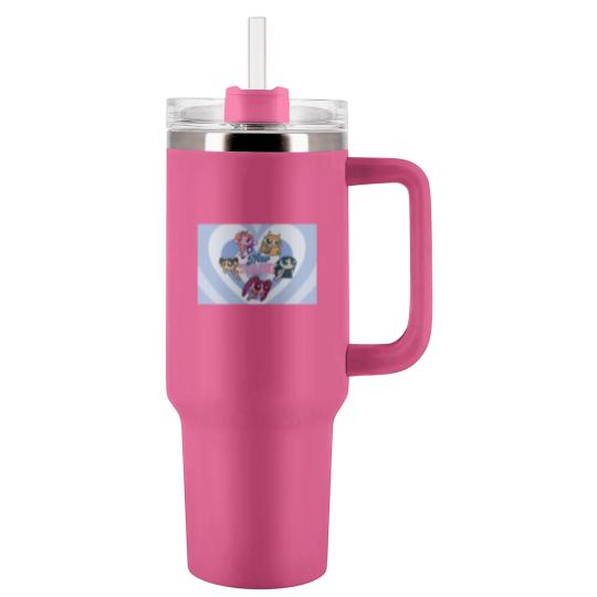 Discover NewJeans Powerpuff Girls Heart Tumblers 40 Oz With Handle