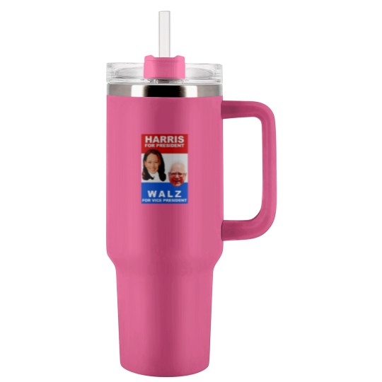 Discover Kamala Harris Tim Walz 2024 Harris Walz President Elections Tumblers 40 Oz With Handle