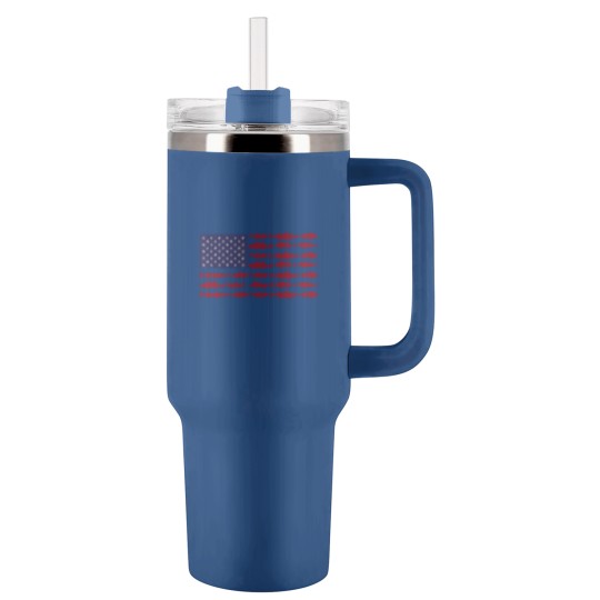 Discover Vintage USA Fish American Flag Tumblers 40 Oz With Handle Fishing Gifts ABS001