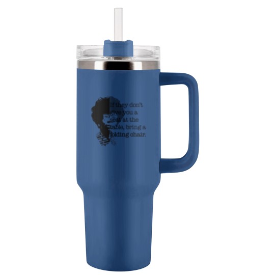 Discover Folding Chair Quote Shirley Chisholm Meme Icon Gift Tumblers 40 Oz With Handle