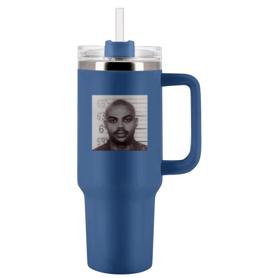 Discover Charles Barkley Mugshot Tumblers 40 Oz With Handle