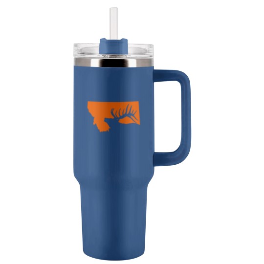 Discover Montana Elk Hunting Tumblers 40 Oz With Handle