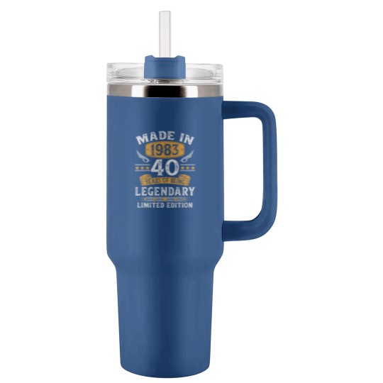 Discover Made In 1983 40 Years Old Gifts 40th Birthday Tumblers 40 Oz With Handle