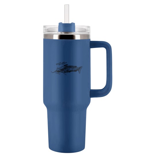 Discover Yellow bullhead catfish Tumblers 40 Oz With Handle
