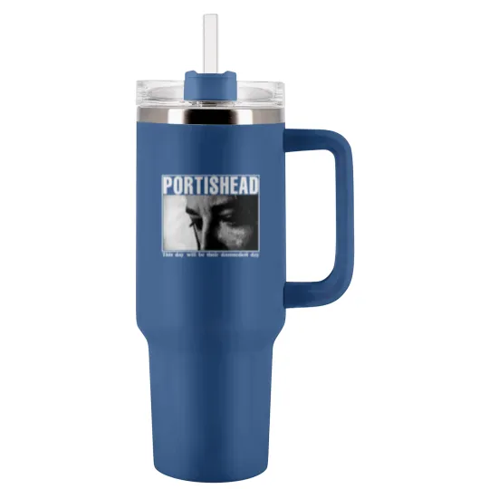 Discover Vintage Portishead 1997 Tour Tumblers 40 Oz With Handle - Portishead Tumblers 40 Oz With Handle