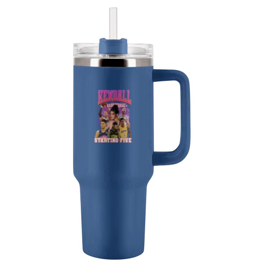 Discover 90s Vintage Kendall Starting Five Tumblers 40 Oz With Handle Loahaddian Kendall Jenner Team Tumblers 40 Oz With Handle