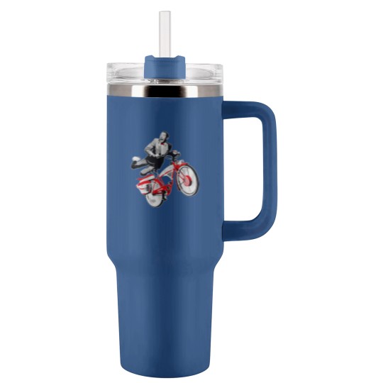 Discover Pee Wee Herman's Big Adventure Bike Tumblers 40 Oz With Handle, Pee-Wee Herman Bike Tumblers 40 Oz With Handle, Rip Paul Reubens Tumblers 40 Oz With Handle