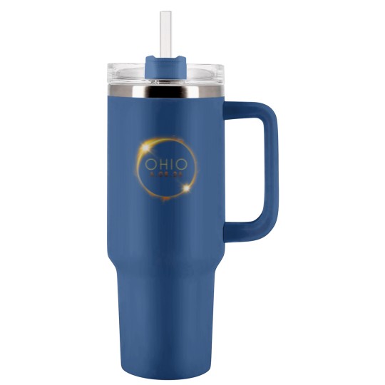 Discover Solar Eclipse 2024 State Ohio Total Solar Eclipse Tumblers 40 Oz With Handle