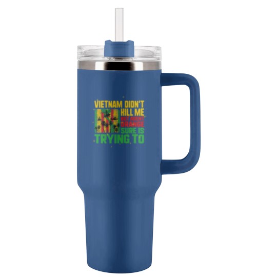 Discover Vietnam Veterans Day Orange Agent Victims Retired Soldiers Tumblers 40 Oz With Handle