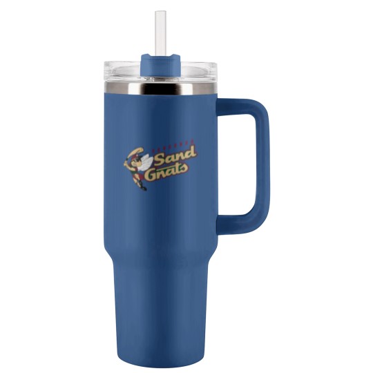 Discover Savannah Sand Gnats vintage defunct baseball team emblem Tumblers 40 Oz With Handle