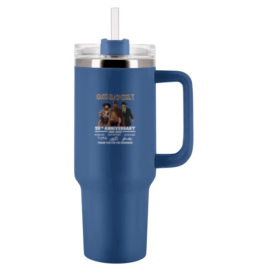 Discover The Bad Ugly Clint Eastwood Anniversary Tumblers 40 Oz With Handle
