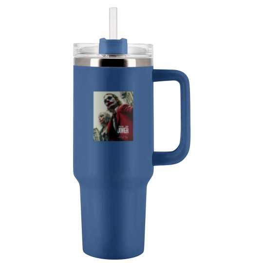 Discover Joker 2 Movie Unisex Tumblers 40 Oz With Handle , Joaquin Phoenix And Ld ga Tumblers 40 Oz With Handle
