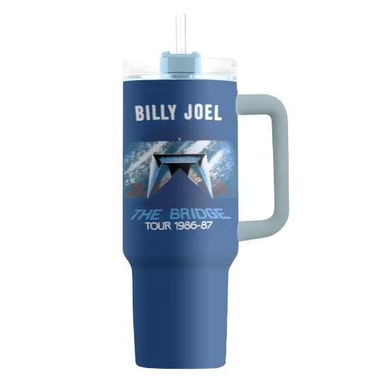 Discover Vintage Billy Joel The Bridge Tour 1986-1987 Concert Tumblers 40 Oz With Handle