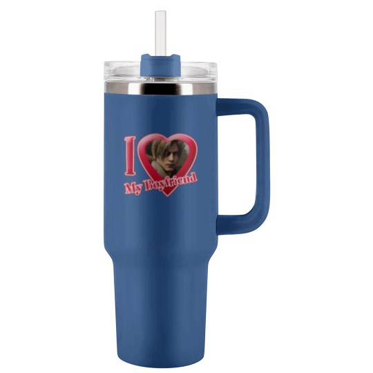 Discover I Love My Boyfriend Leon Kennedy Tumblers 40 Oz With Handle