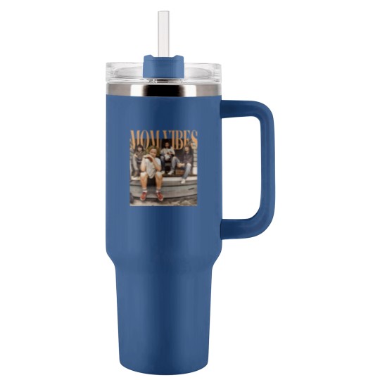 Discover Mom Vibes Thug Life  Tumblers 40 Oz With Handle, Vintage 90s Mom Vibes Tumblers 40 Oz With Handle, 90s Mom Vibes Tumblers 40 Oz With Handle