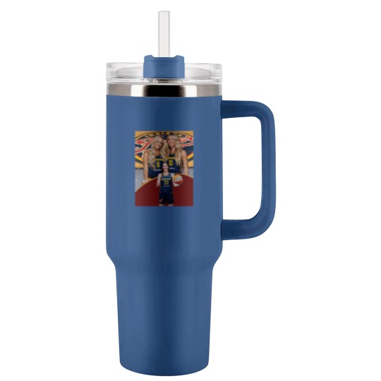 Discover Lexie Hull & Sophie Cunningham Indiana Fever Vintage Trio Tumblers 40 Oz With Handle – Step Sisters Tumblers 40 Oz With Handle