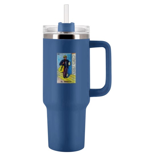 Discover El Musico Mexican Loteria Bingo Card Tumblers 40 Oz With Handle