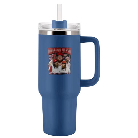Discover Bran!don Marsh Tumblers 40 Oz With Handle, Brandon Baseball Player Marsh Tumblers 40 Oz With Handle