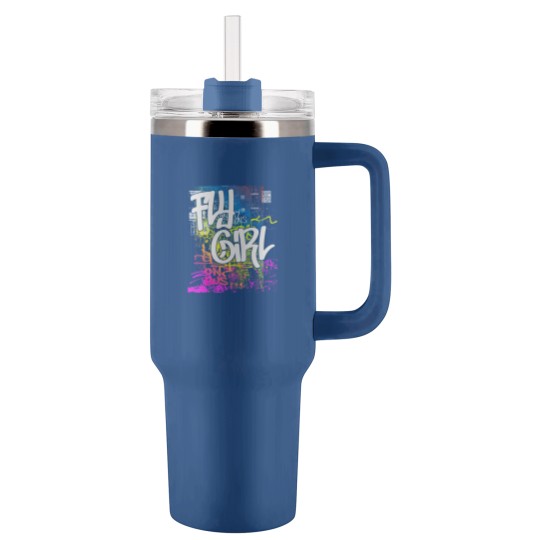 Discover Fly Girl 80s 90s Rap Old School Hip Hop Graffiti Tumblers 40 Oz With Handle