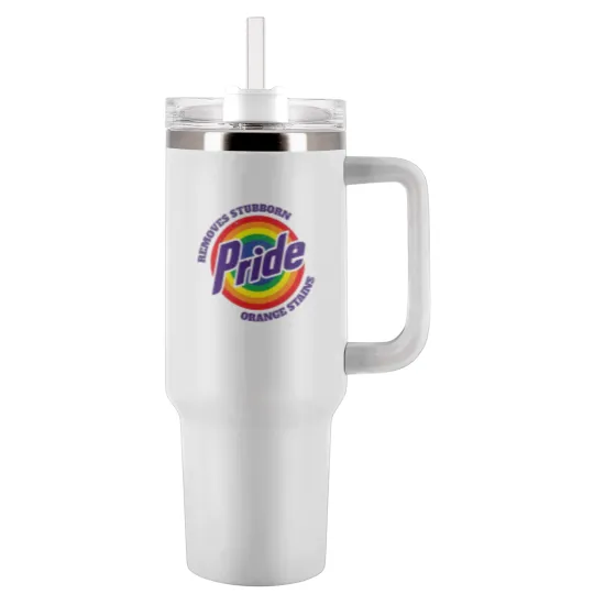 Discover Pride Removes Stubborn Orange Stains FDT PNG Tumblers 40 Oz With Handle
