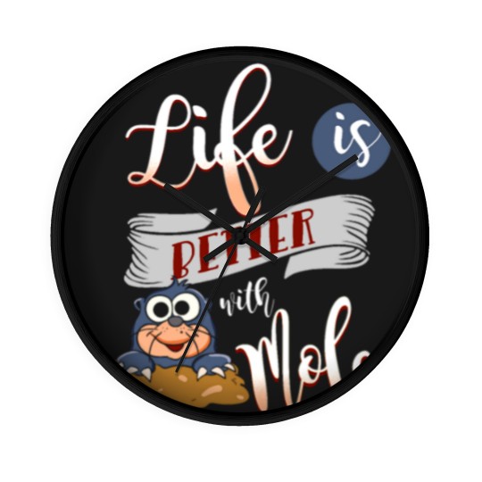 Discover Life is better with a Mole Moles Wall Clocks