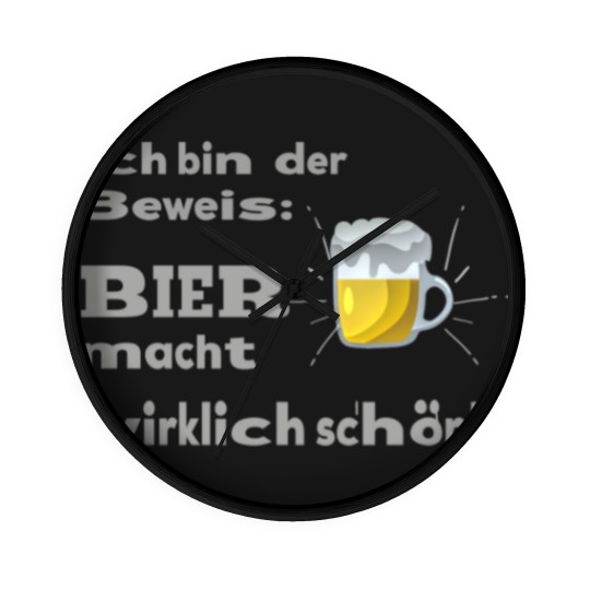 Discover Beer Quote Funny Funny brewery Wall Clocks