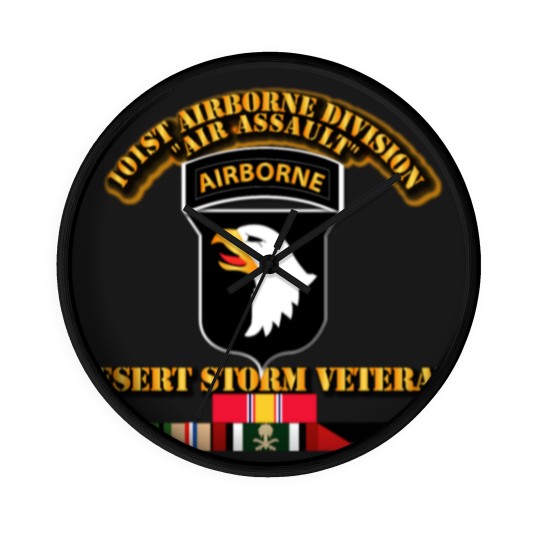 Discover Army 101st Airborne Division Desert Storm Veteran Wall Clocks