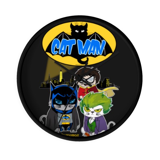 Discover Catman - Cat - Wall Clocks