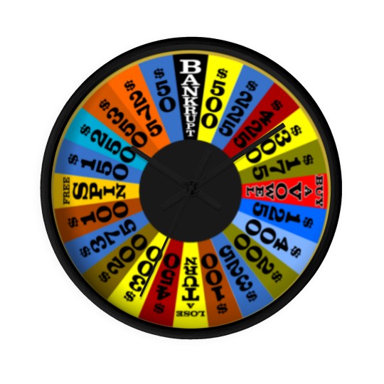 Discover Wheel of Fortune logo Wall Clocks Wall Clocks