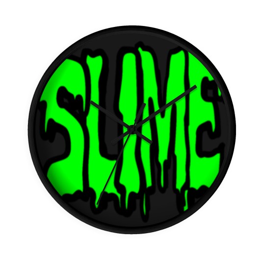 Discover Slime, nothing but pure disgusting slime Wall Clocks